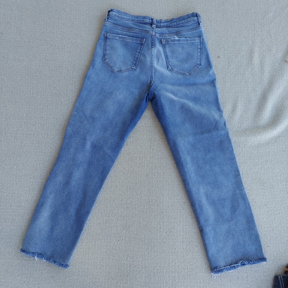 Kensie Jeans Women 6/28 Blue The Slim Vintage Luxe Distressed Ripped - Picture 6 of 6